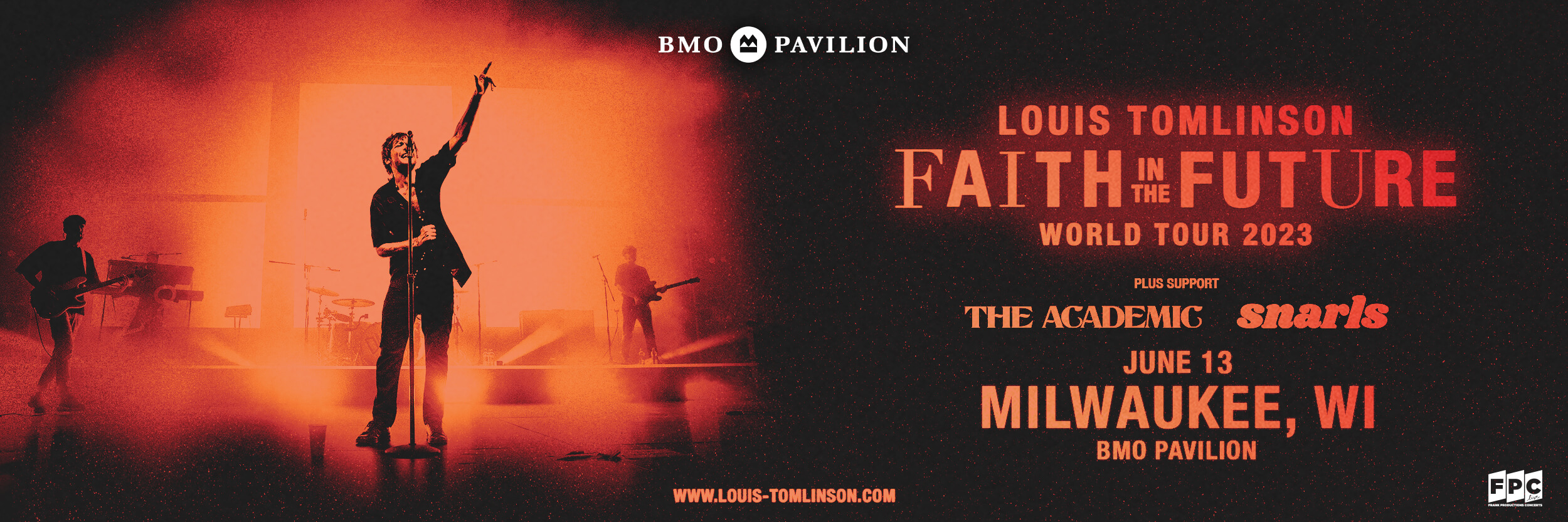 Louis Tomlinson 06/13/23 at the BMO Pavilion Milwaukee WI